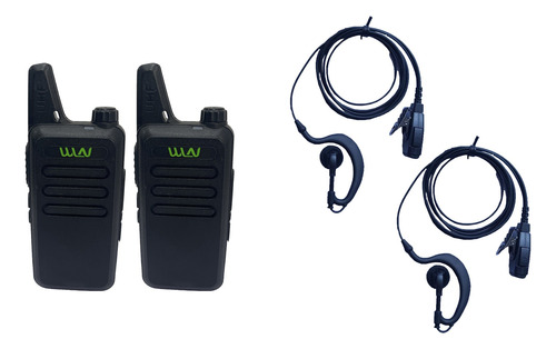 2 Radio Portatil Wln Kd-c1 + 2 Manos Libres