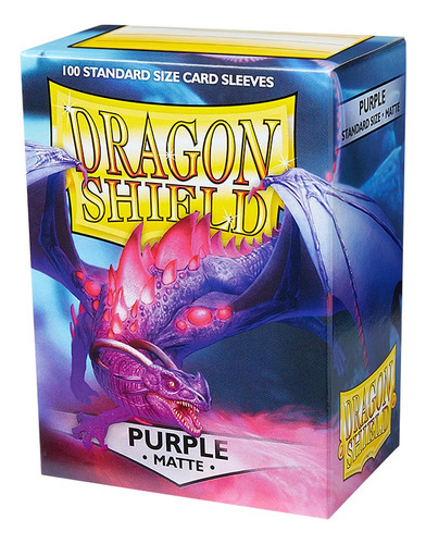 Fundas para tarjetas Dragon Shield, color morado mate, tamaño estándar