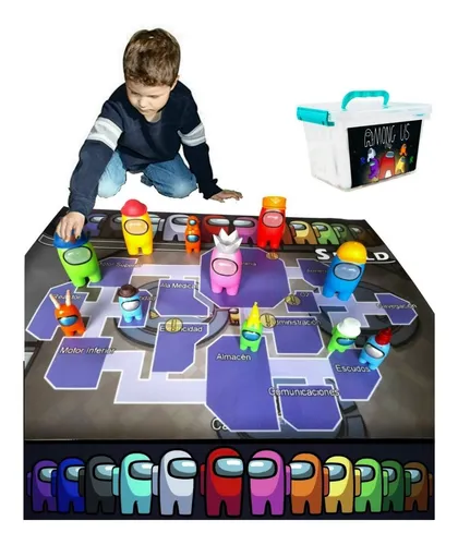 Among Us 11 Mu ecos Manta De Juegos Y Caja Para Guardar Env o