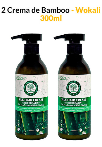 2 Crema De Bamboo 300ml - Wokali