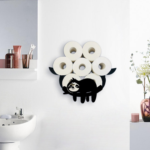 Soporte Para Papel Higiénico Montado En La Pared Estante Con