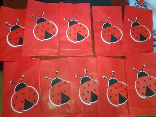 Bolsitas Golosineras Ladybug Vaquita San Antonio X10 Unidad
