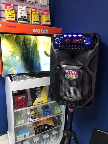 Bocina De Bluetooth Recargables De 12 Pulgadas... Tripode In