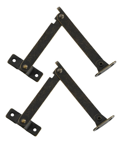 C-f 3 Bisagras De Soporte De Tapa, Metal De Bronce Antiguo