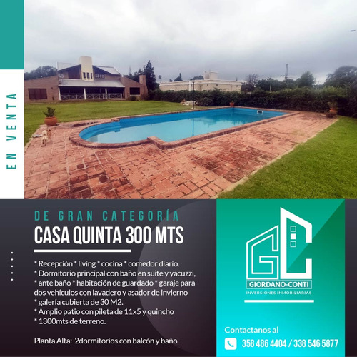 Casa Quinta De Categoria En Venta