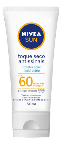 Protetor Solar Facial Antissinais Fps60 50ml Nivea