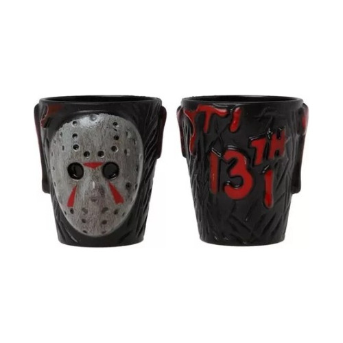 Pack 2 Uds Vaso Shot / Decoración Halloween / Diseño Jason