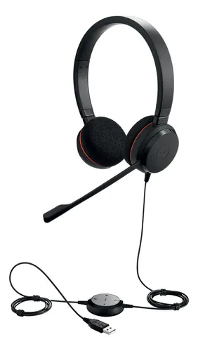 Audífonos Teletrabajo Jabra Evolve20 Uc Duo Negro