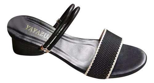 Sandalias Casuales De Tacón Medio A La Moda De Verano Para M
