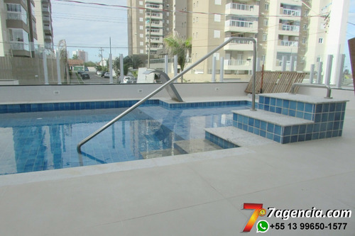 Imagem 2 de 14 de Ch209 Apto Frente Pro Mar No Centro 2 Dorms 1 Suite 1 Vaga