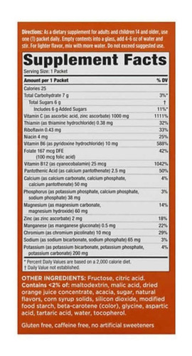 Walgreens Vitamina C 1000 Mg Producto Americano 10 Sobres