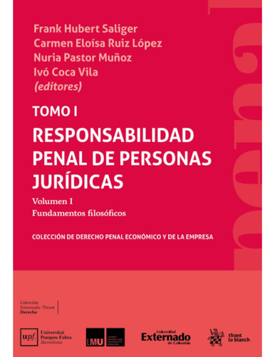 Tomo I Responsabilidad Penal De Personas Jurídicas. 