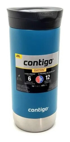 Vaso térmico Contigo Huron. liso color blue corn 473mL