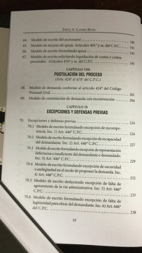 Imagen 9 de 9 de Manual Práctico Del. Proceso Civil. - Castro. 2021.