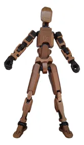 Muñeco Articulado Maniquí Dummy 13cm + 12 Accesorios + Base