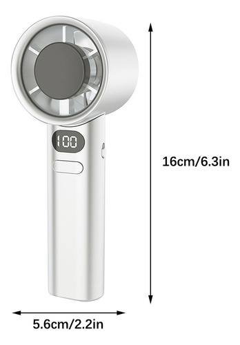 Ventilador Portátil M De Velocidad Variable, Turbina Silenci