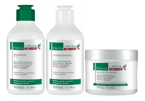 Kit Antiqueda E Crescimento Capicidil Panta Cosmetica