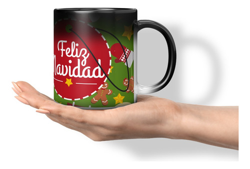 Taza Magica Cambia Color Navidad 5 - 11 Onzas