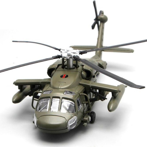 Modelo Helicóptero Escala 1/72 Black Hawk 29 Cm Envio Gratis