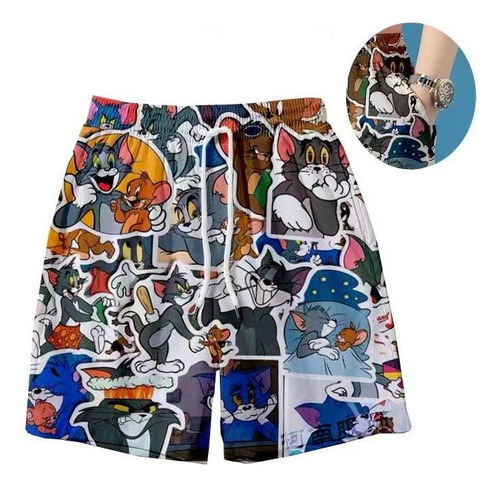 Nuevos Pantalones Cortos De Playa Lindos De Dibujos Animados