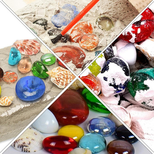 Cw Kit De Escavação De Pedras Preciosas Com 17 Gemas - Kits