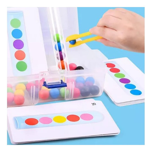 Juego Didáctico Tubo De Ensayo Con Cuentas De Colores