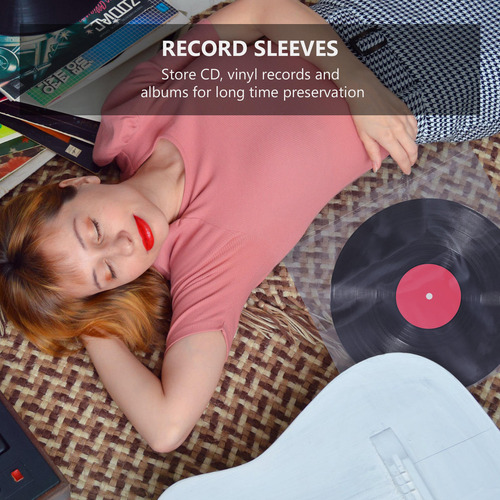Fundas Protectoras De Discos De Vinilo, 50 Unidades, Fundas