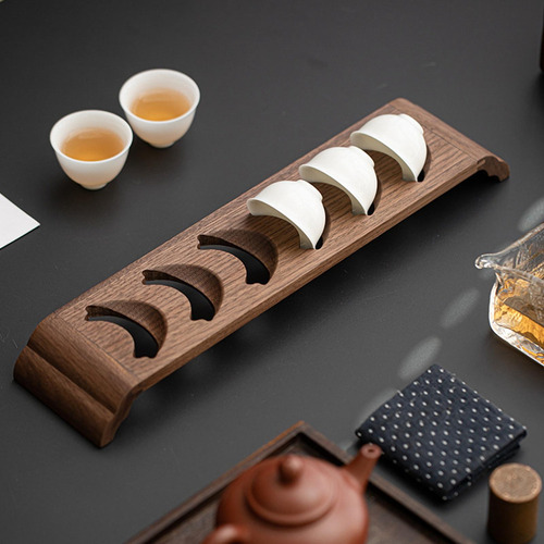 Estante For Tazas De Té, Artesanías De Madera, Escurridor