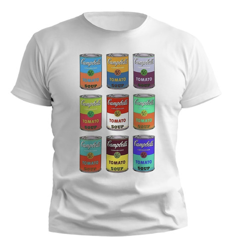 Remera Latas De Tomate Multicolores Colores Vibrantes