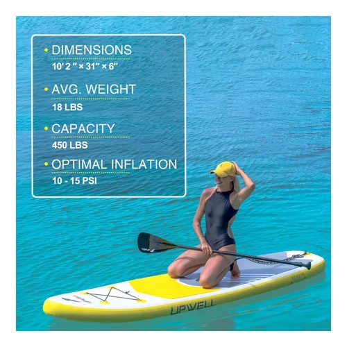 Tablero De Paleta De Pie Inflable De Aguas Ascendentes Sup