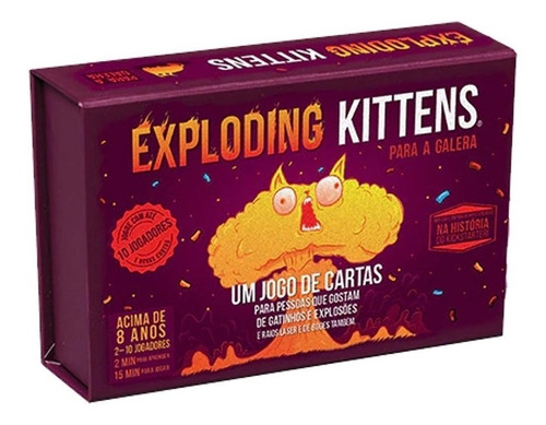 Exploding Kittens Para A Galera Jogo De Cartas Galapagos