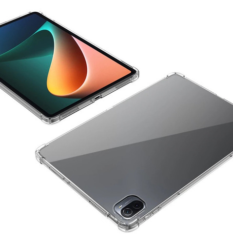 Imagen 3 de 6 de Carcasa Bordes Reforzados Para Xiaomi Mi Pad 5 + Vidrio