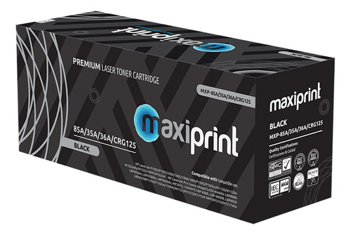 Toner Maxiprint Compatible Hp 12a 35a 36a 78a 83a 85a Negro