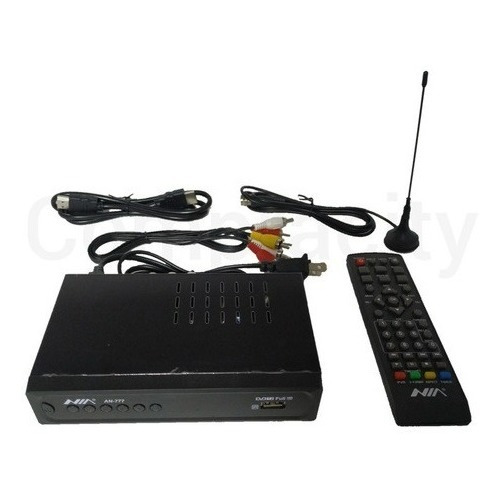 Decodificador Tdt Full Hd Con Antena Y Accsesorios