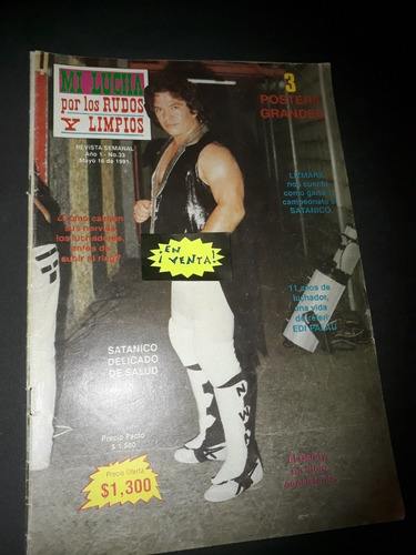 Revista De Lucha Libre Mi Lucha De 1991, El Dandy!!!