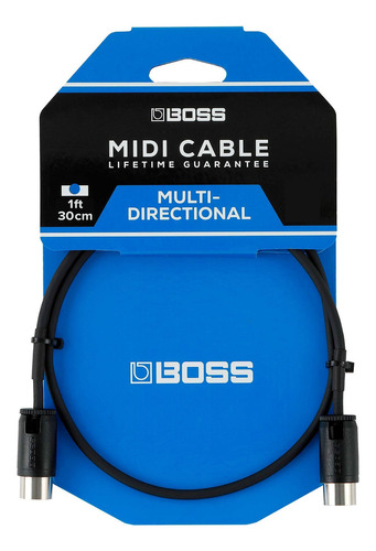 Cable Midi Con Conectores Multidireccionales Boss® Bmidi-pb1