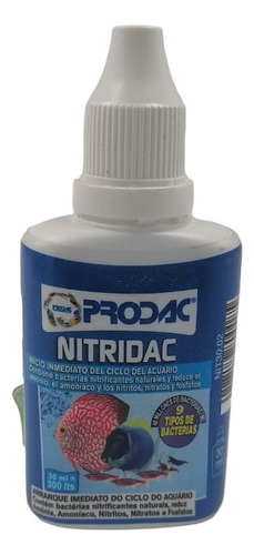 Tanque de peixes de aquário Prodac Bacteria Nitridac 30ml