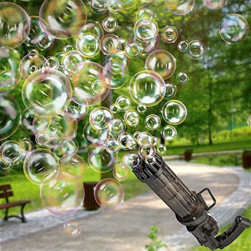 Máquina De Burbujas Enorme Gatling Para Niños De 21 Hoyos