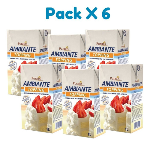 Packx6 Ambiante Crema Chantilly