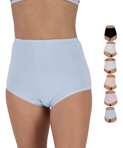 Pantaleta Completa Divina Calzon Mujer Tallas Curvy 6 Piezas