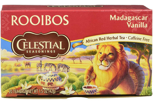 Celestial Seasonings Te Rojo Rooibos Madagascar Vainilla (pa