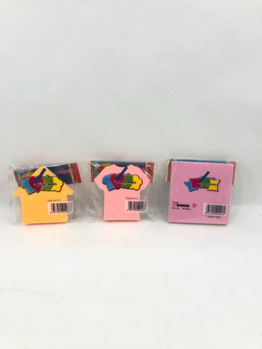 Imagen 1 de 2 de Notas Autoadhesivas Pastel Fluor Post It Forma Corazon Fruta