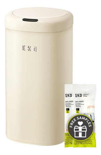 Bote de basura Eko EK9184P-28L-VNcrema