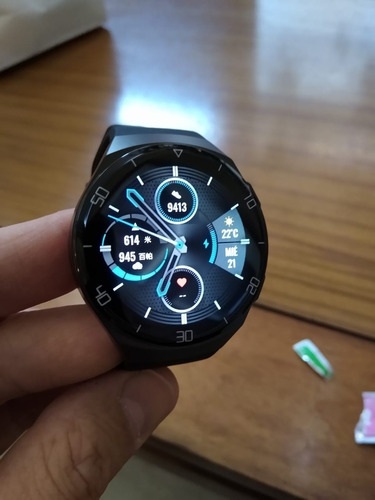 Imagen 8 de 8 de Mica X2 Protector 3d Reloj Huawei Watch Gt2e 46mm 2 Unidades