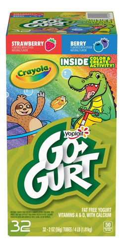 Yoplait Go Gurt Yogurt Sin Grasa 32 Tubos