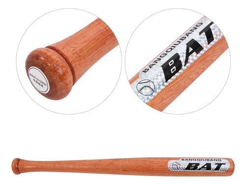 Imagen 5 de 8 de Bate De Béisbol De Madera, 63 Cm