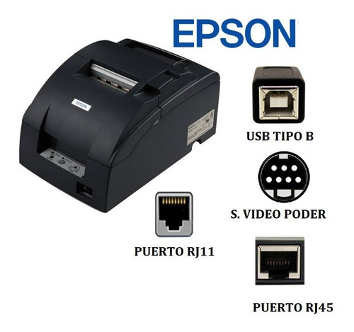 Impresora Epson Ethernet Rollo Fiscal Cortadora Automática 