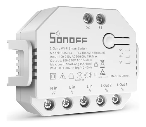 Interruptor Switch Sonoff Dual R3 Lite Relé Doble