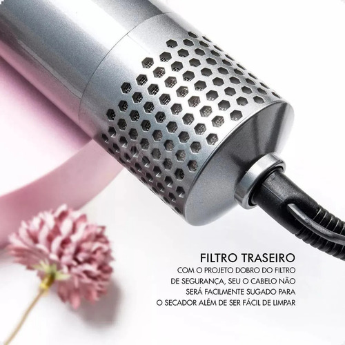Escova Secador De Cabelo 5 Em 1 Multifuncional Ar Quente