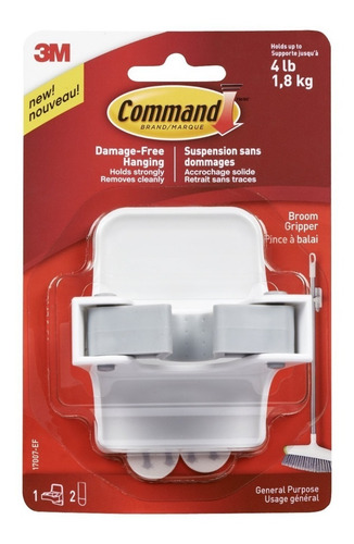 Colgador Sujetador Para Escoba 3m Command Envío Gratis Msi